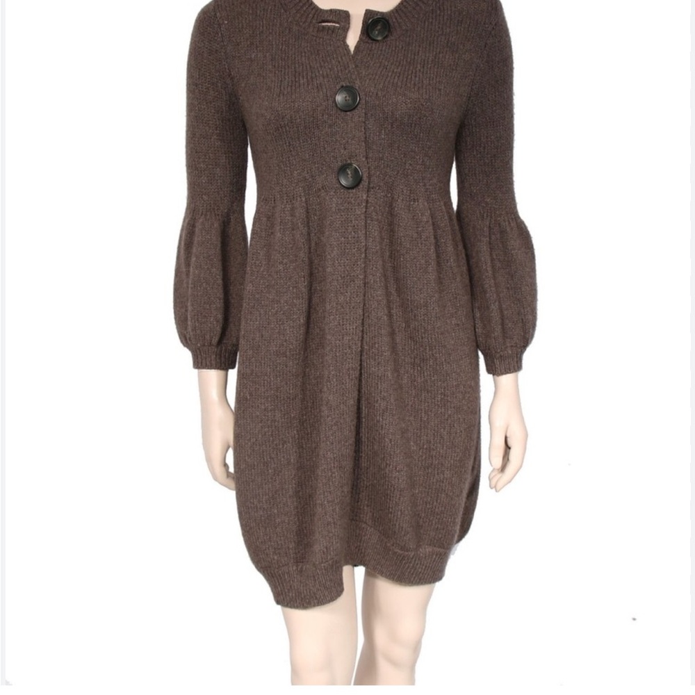 Vince Brown Knit Cardigan Sweater